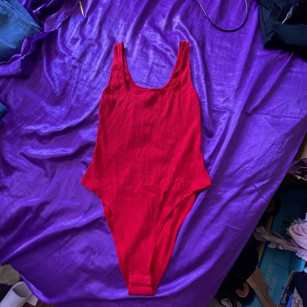 H&M red bodysuit